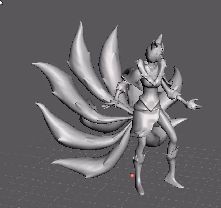 Midnight Ahri 3D Model Free 3D print model