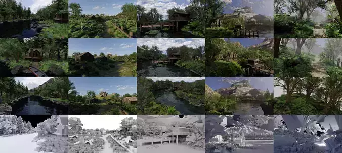 Exterior Landscape pack collection 