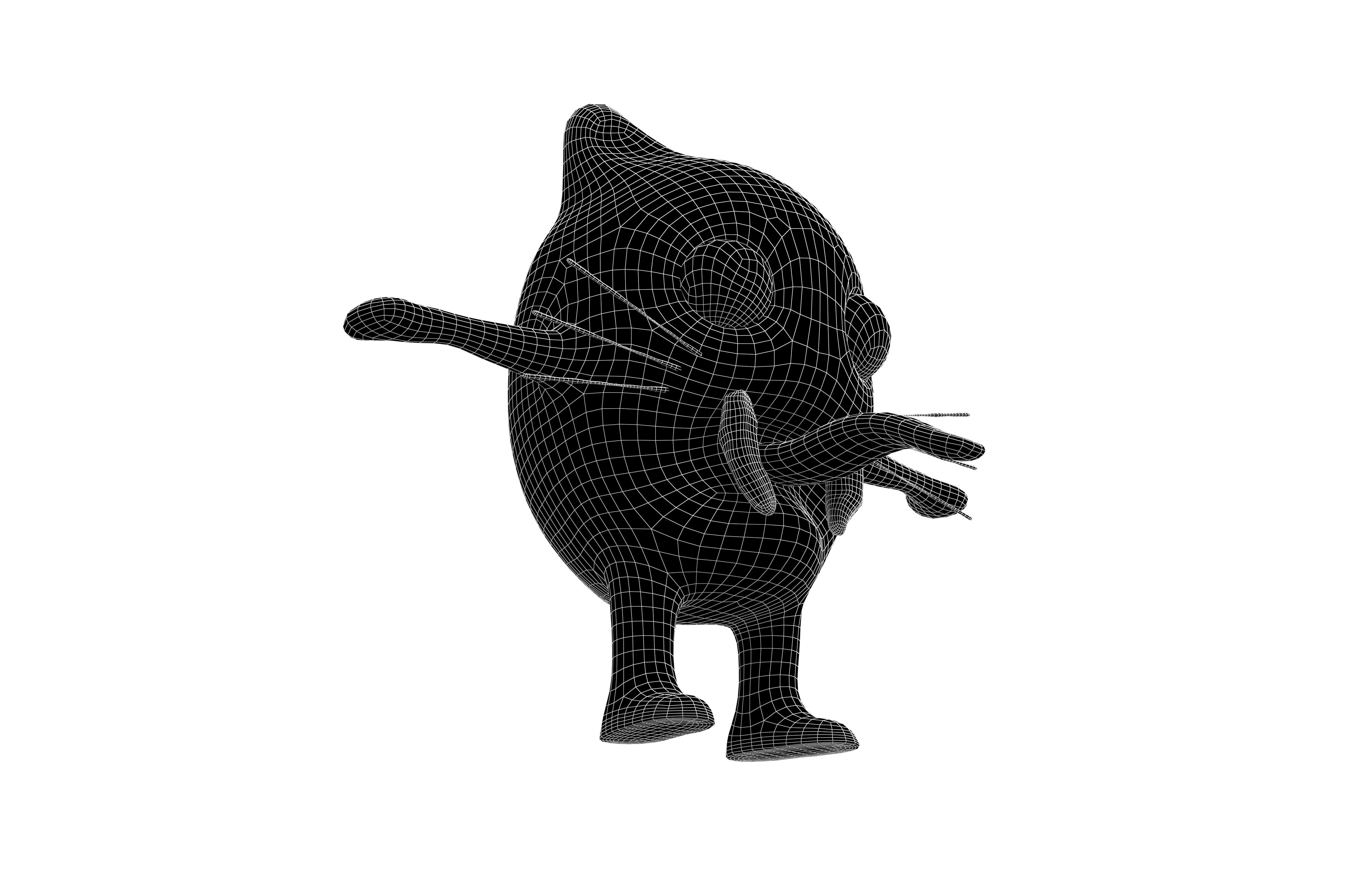 Aliens Monster v1 004 Low-poly 3D model_8