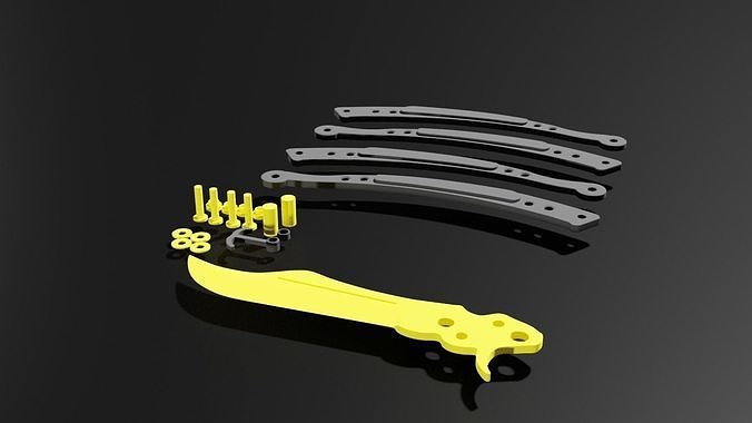 Butterfly-knife 3D print model