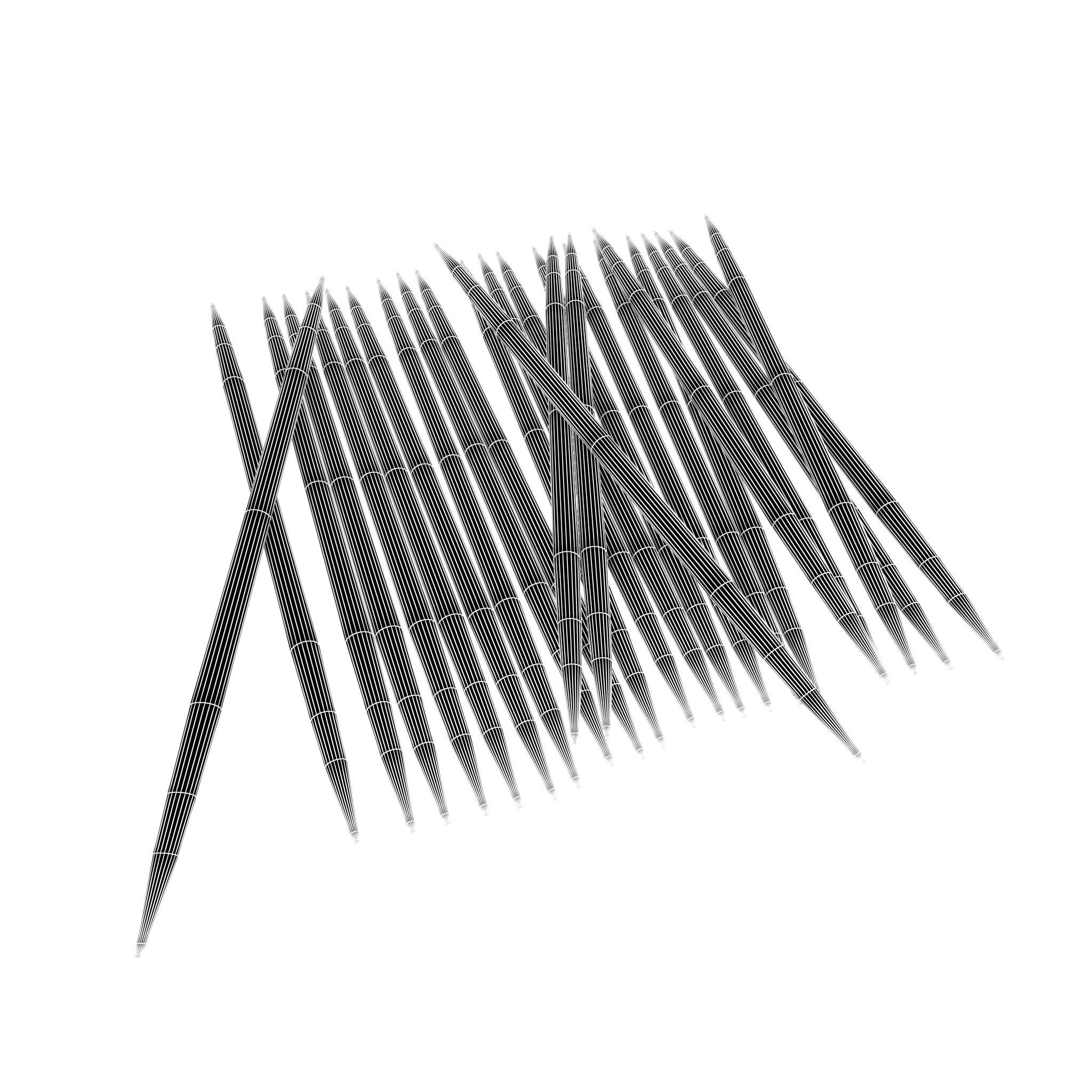 Toothpick v3 001 Low-poly 3D model_5