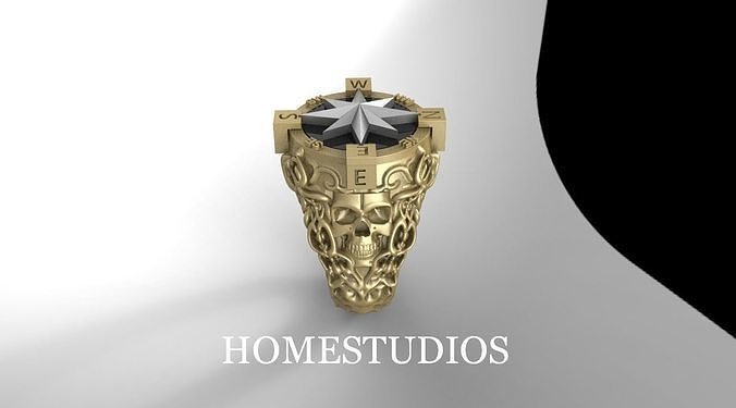  RING SCULL 8 3D print model