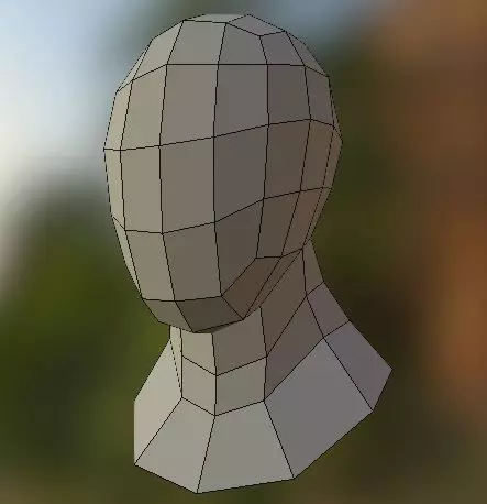 Human Head Free low-poly 3D model