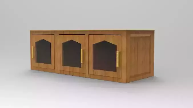 cupboard wooden cabinet with glass doors