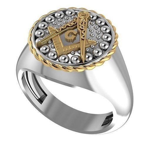 Masonic ring- 85 3D print model
