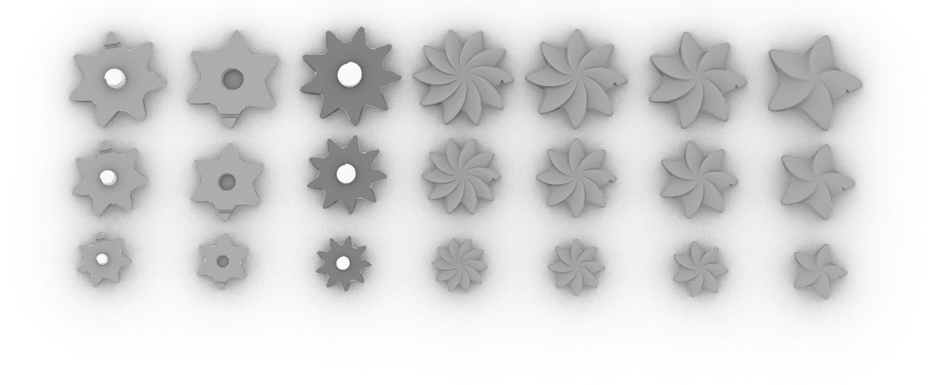 Decoration Stars For Chirstmas tree 3D print model_4