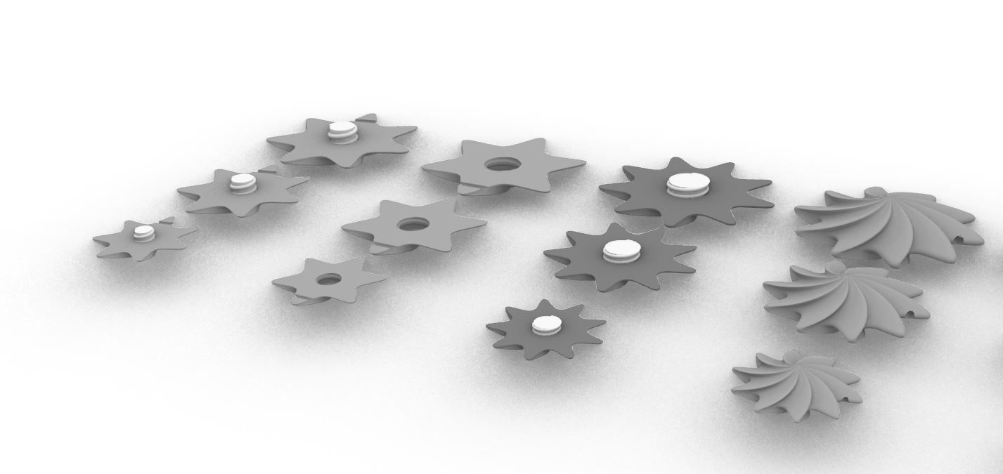 Decoration Stars For Chirstmas tree 3D print model_2