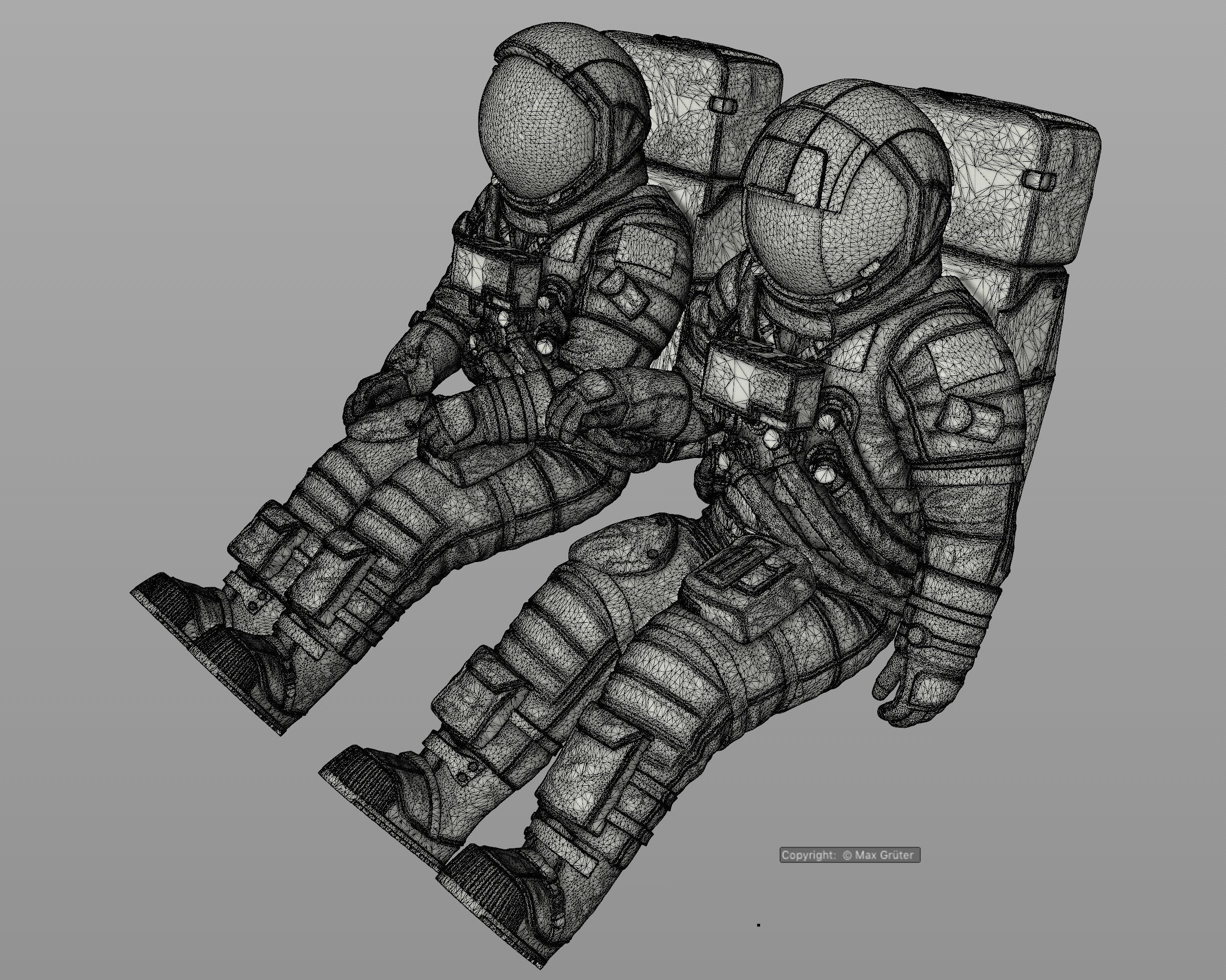 APOLLO Lunar Rover Crew 3D print model_6