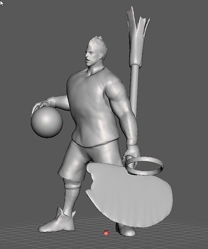 DunkMaster Darius 3D Model 3D print model