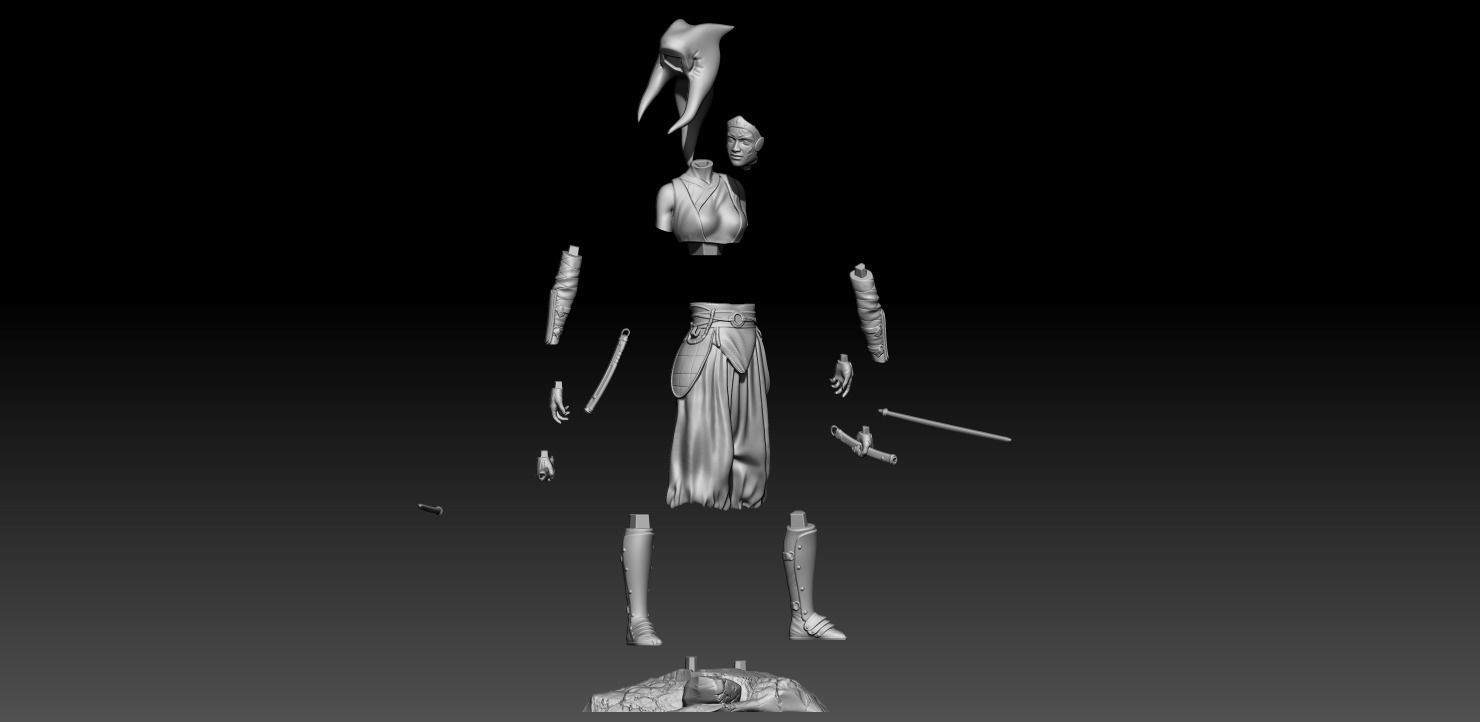 Ahsoka Tano the Mandalorian 3D print model_14