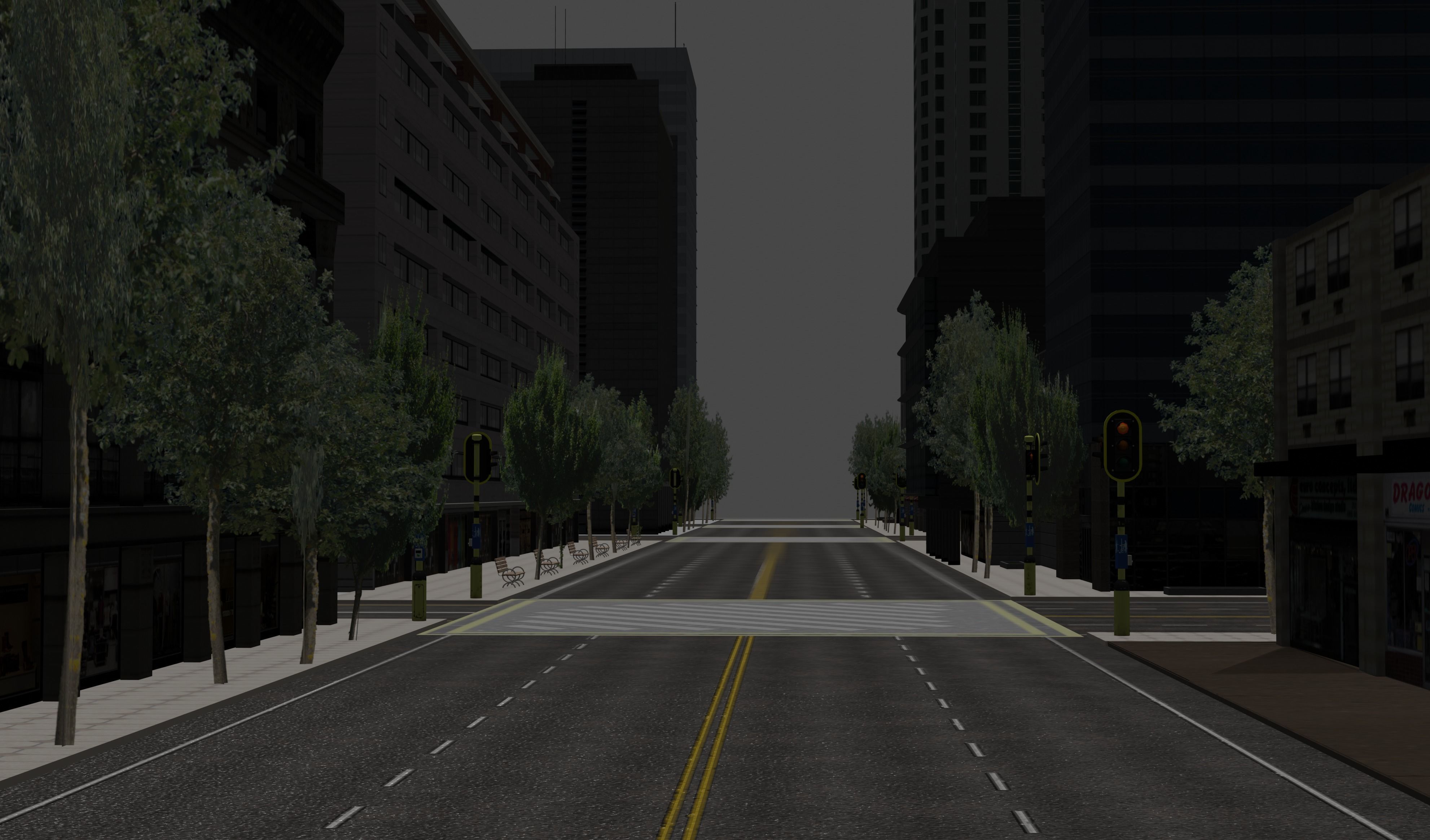 Realistic City with tall buildings Free low-poly 3D model_6