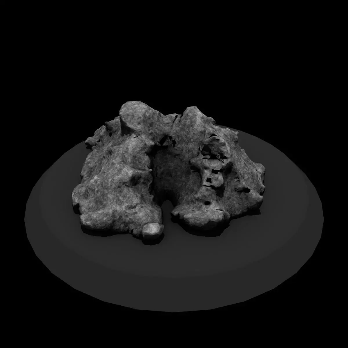 rock 3 Low-poly 3D model_0