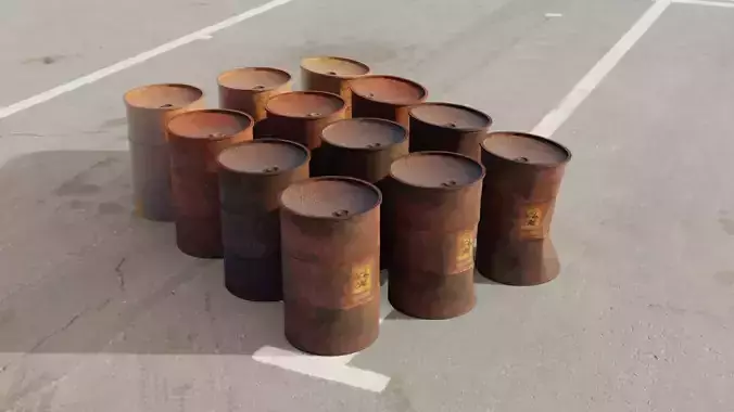 Barrel 3D models Low-poly