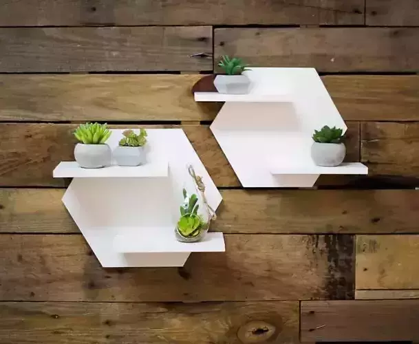 Hexagon Wall Shelf 3D print model
