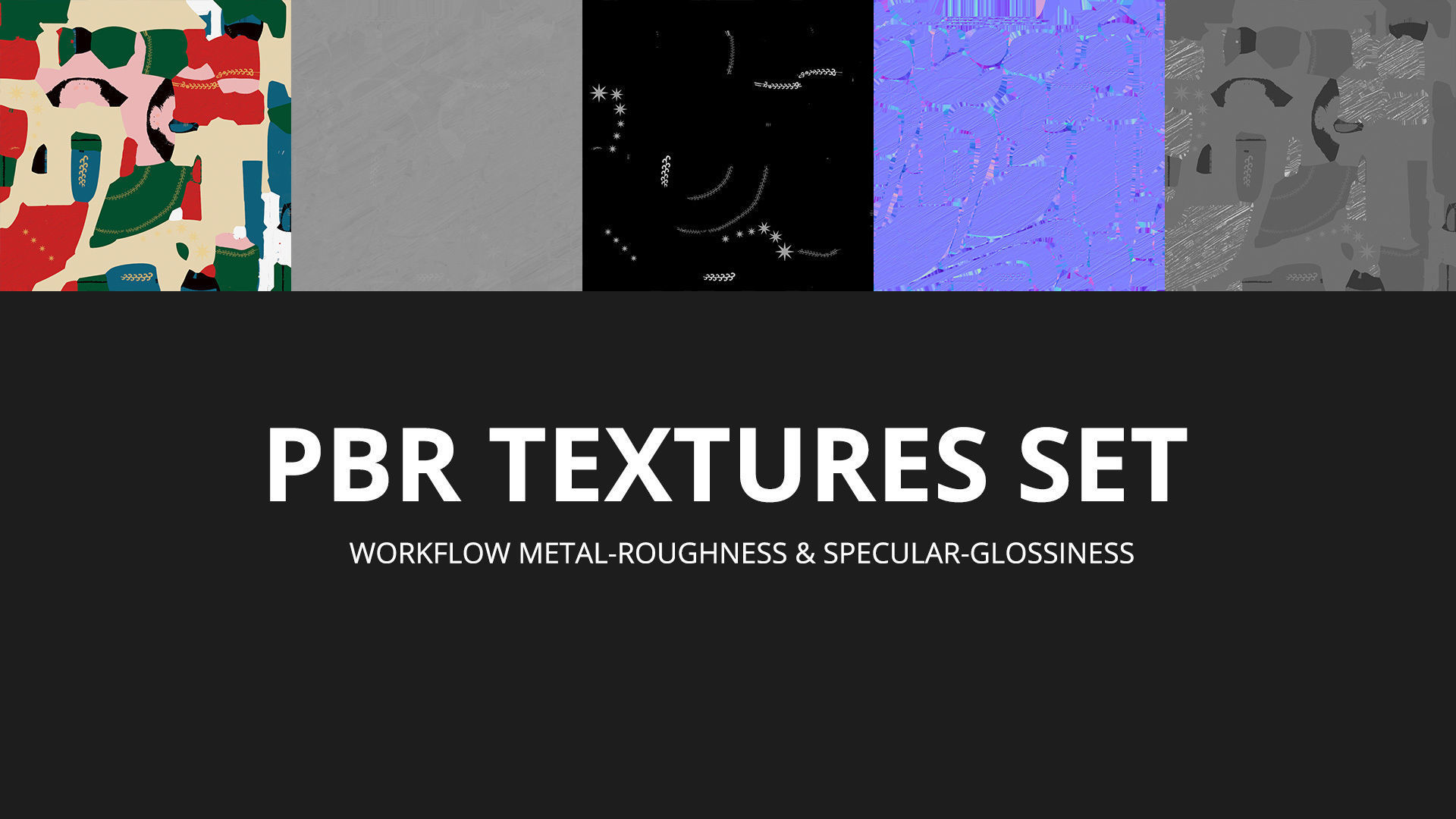 Sled figurines Low-poly 3D model_4