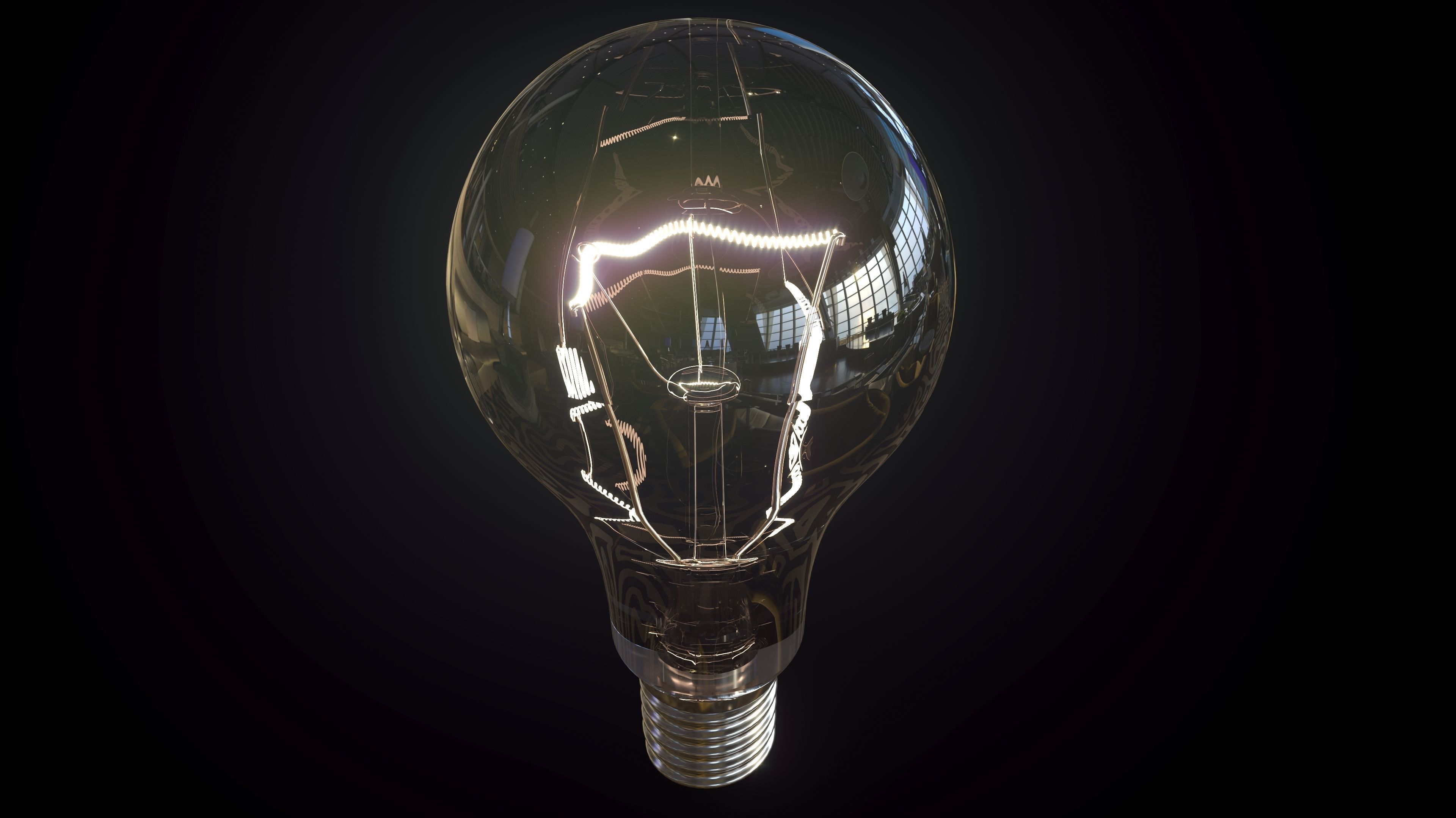 E26 Light Bulb 3D model_1