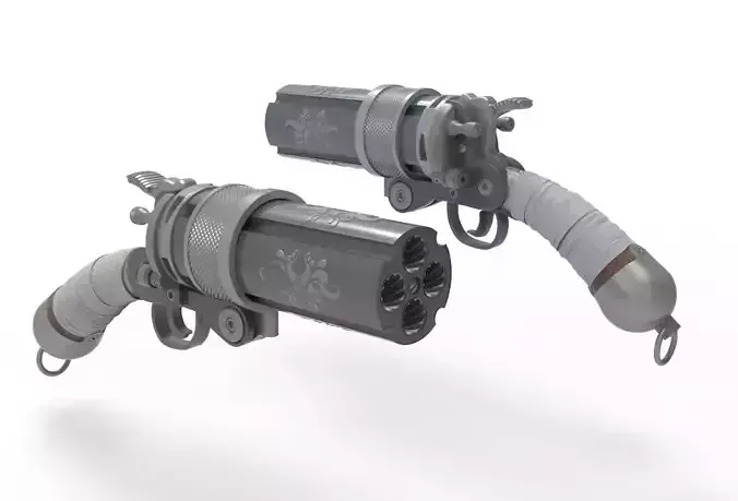 Concept Sci fi  futuristic  pistol