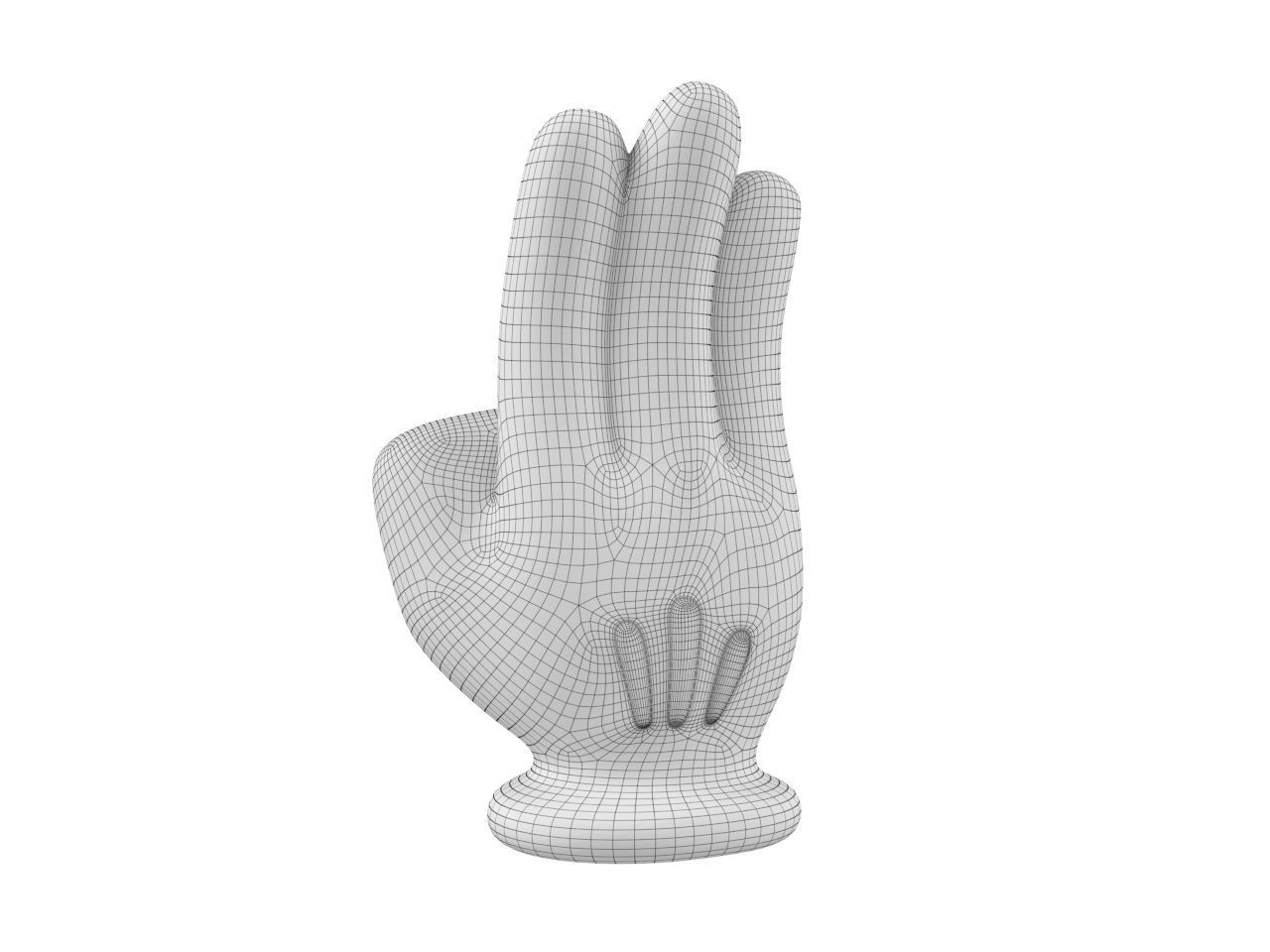 Hand Mickey Palm 3D print model_1