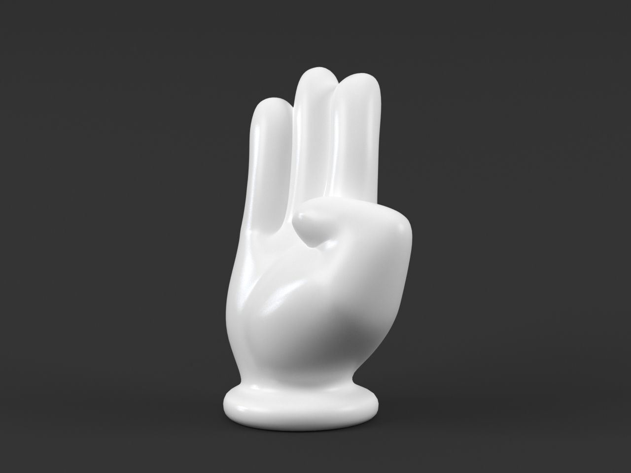 Hand Mickey Palm 3D print model_3