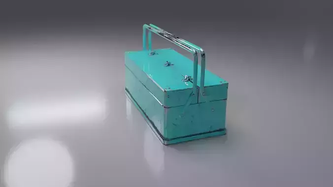 Old Toolbox Low-poly 3D model