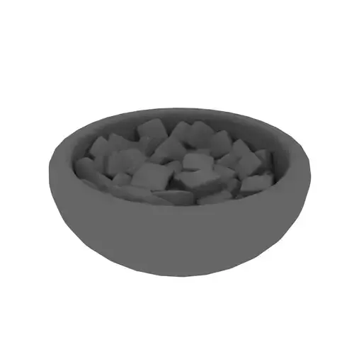 Bowl with ration 3D model