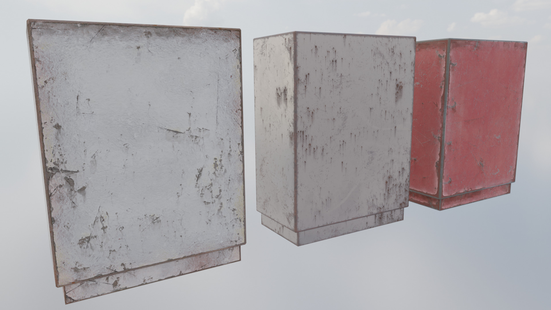 Electric Cabinet Low-poly 3D model_2