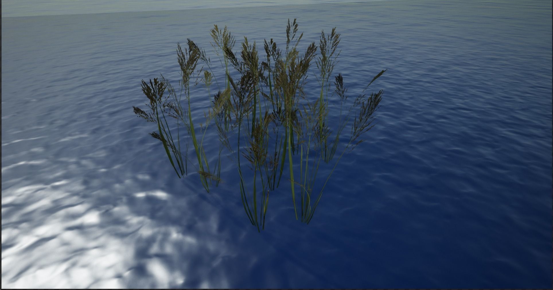 4K Lake Weed Plant Lowpoly Low-poly 3D model_6