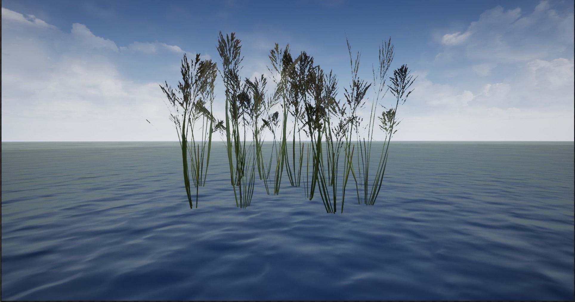 4K Lake Weed Plant Lowpoly Low-poly 3D model_4