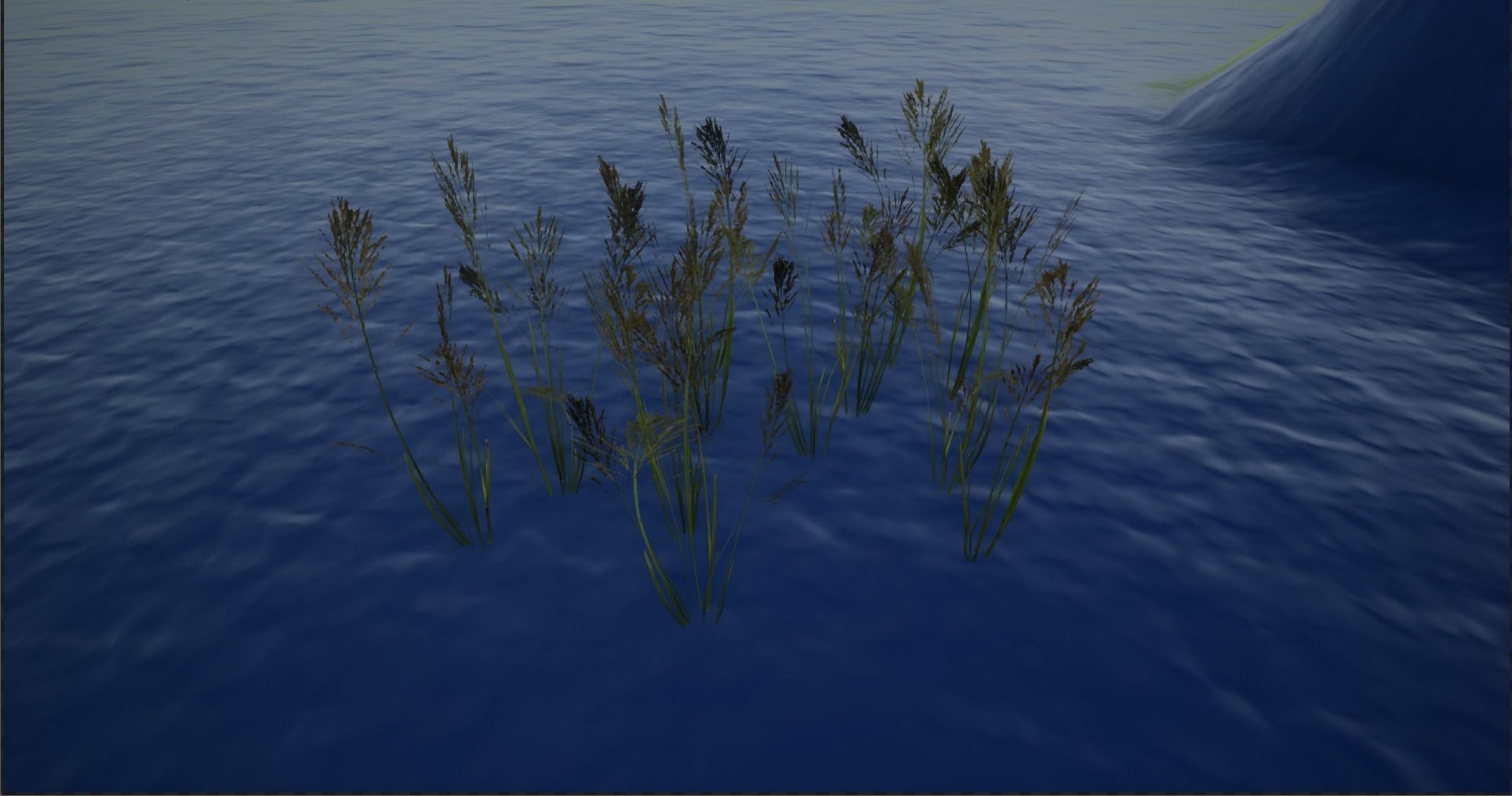 4K Lake Weed Plant Lowpoly Low-poly 3D model_5