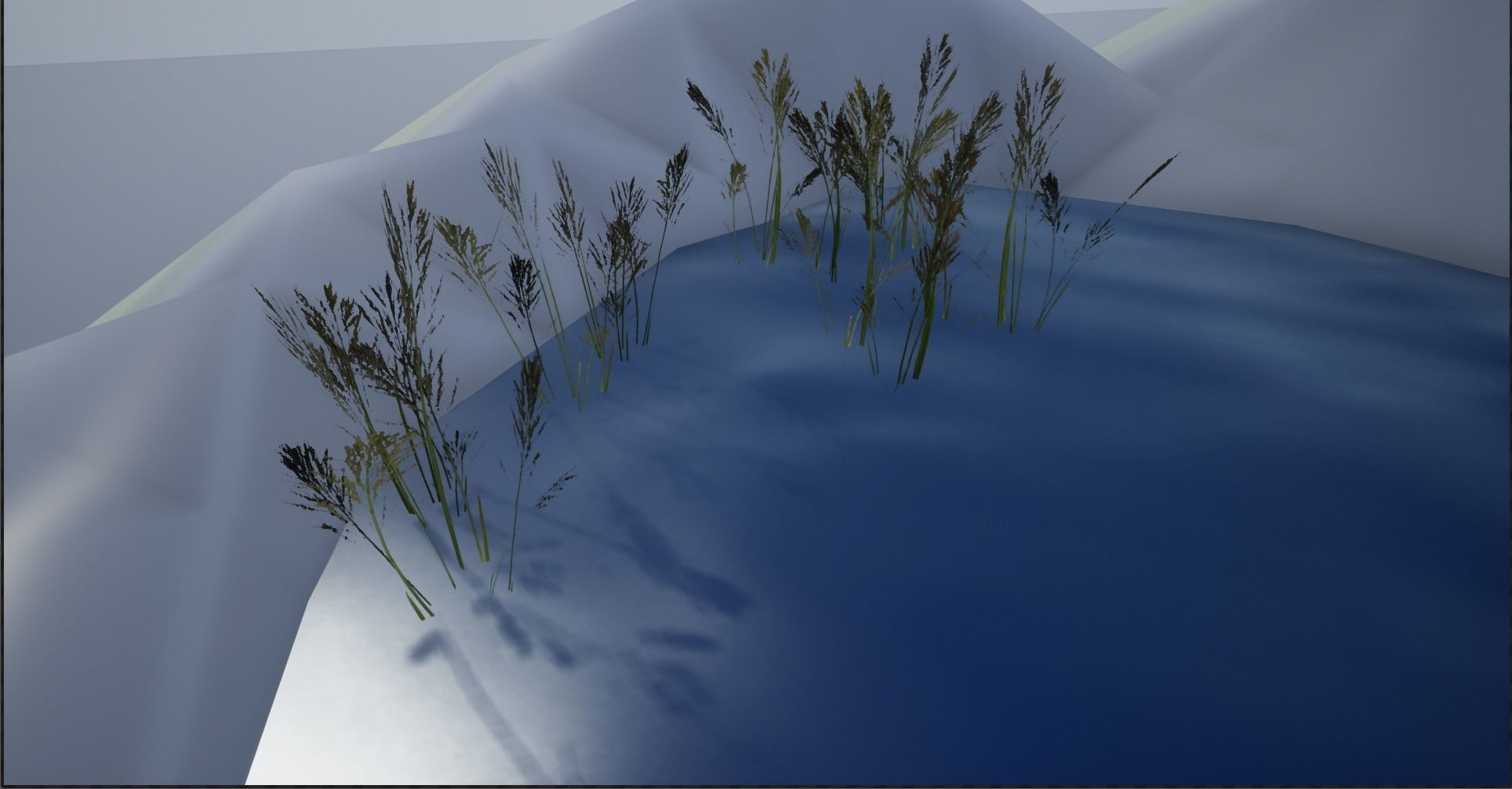 4K Lake Weed Plant Lowpoly Low-poly 3D model_20