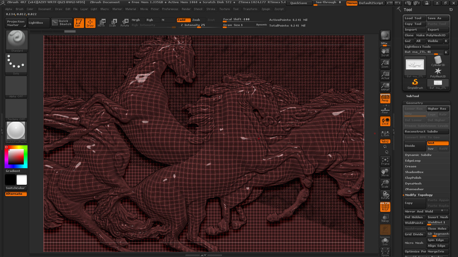 Race Horse wood carving file stl OBJ and ZTL for CNC 3D print model_18