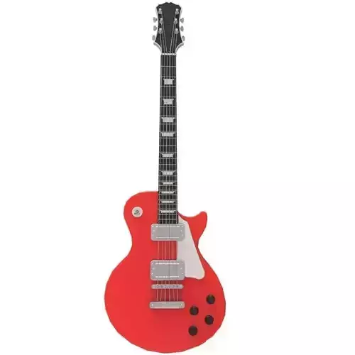 Electric Guitar Low-poly 3D model