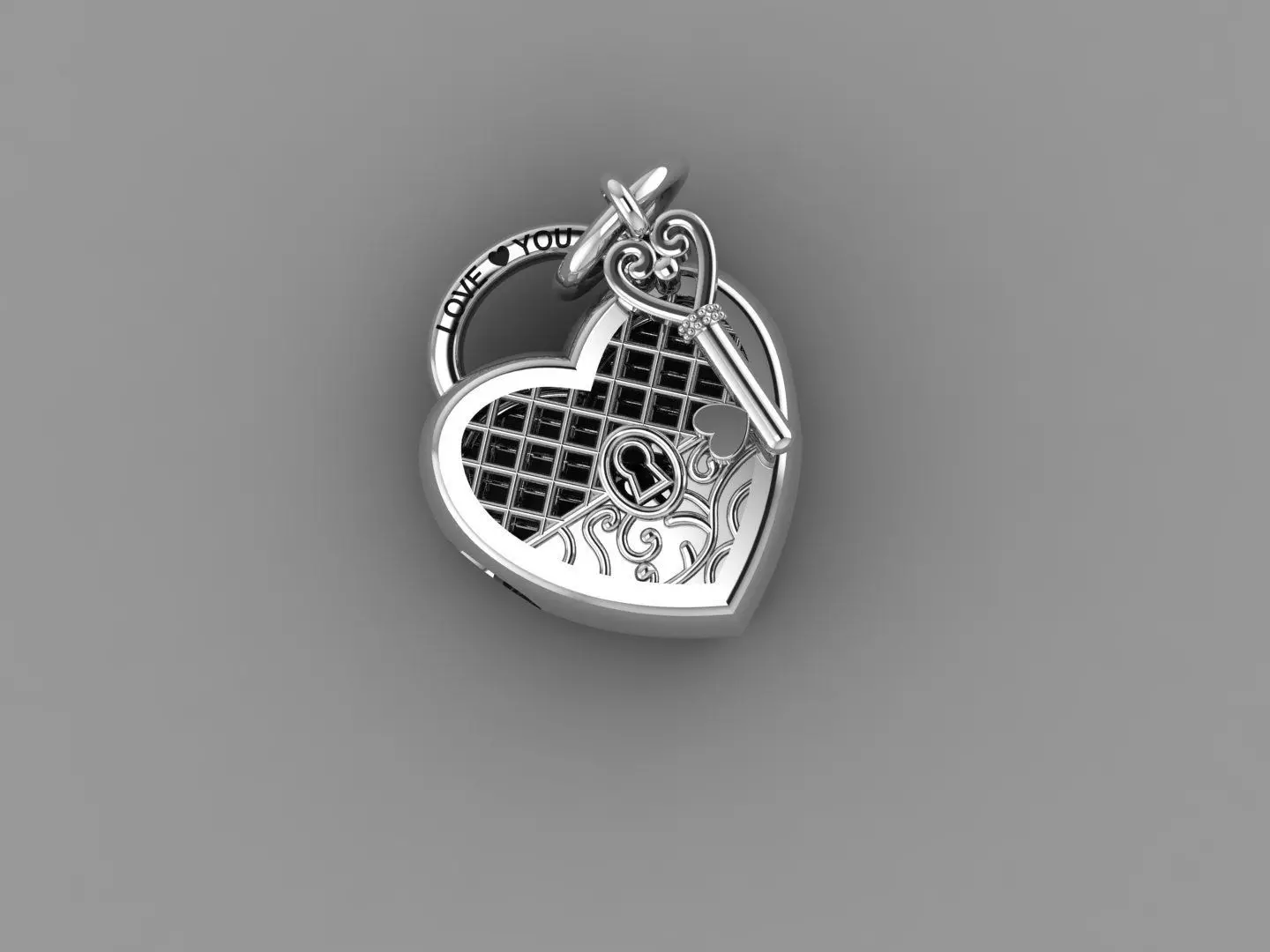 Heart - Charm - Pandora 3D print model_0