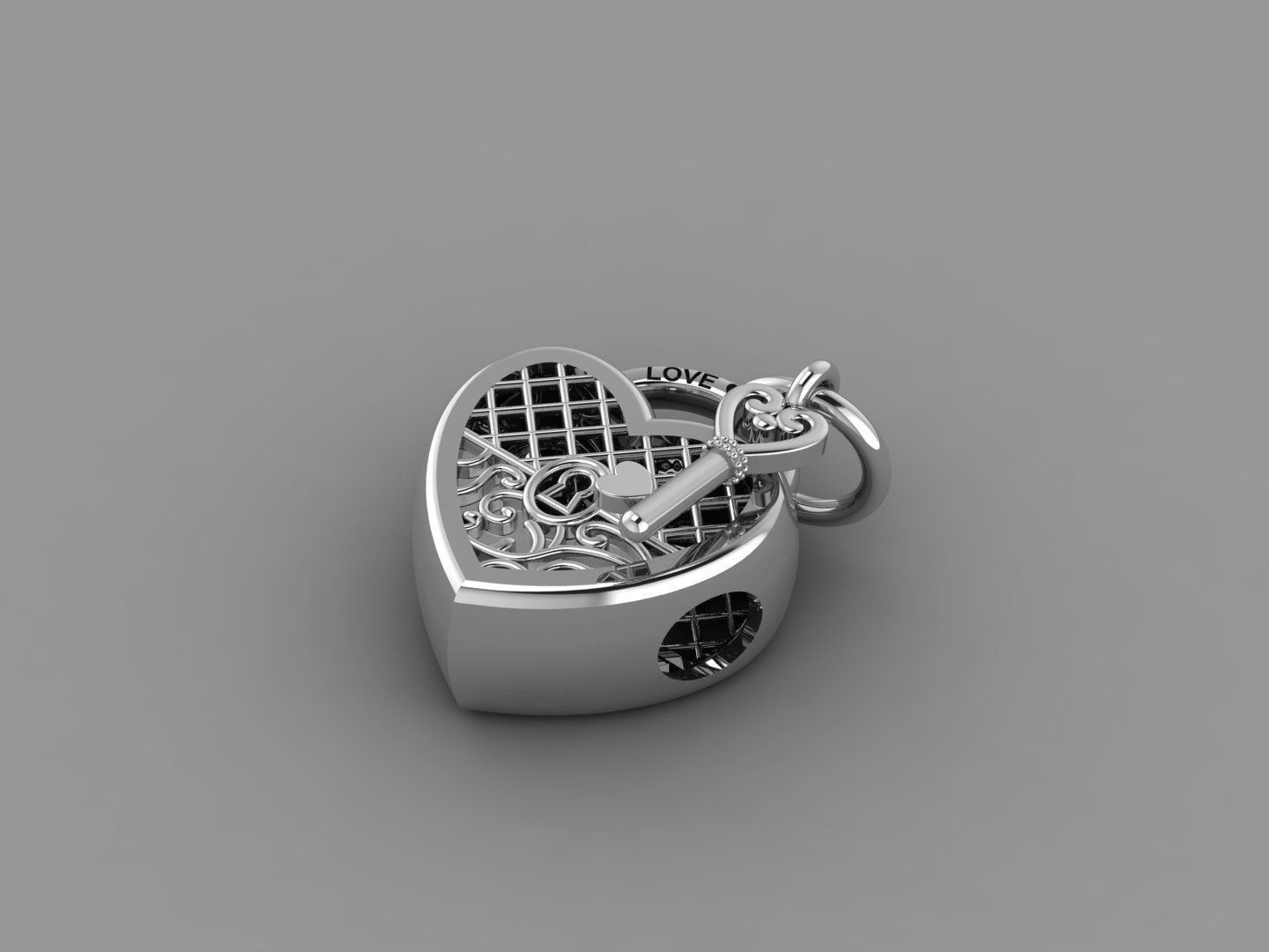 Heart - Charm - Pandora 3D print model_1