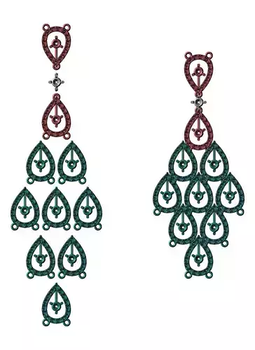 earrings -CG130 3D print model