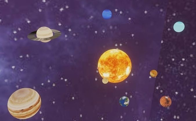 Solar System 3D model