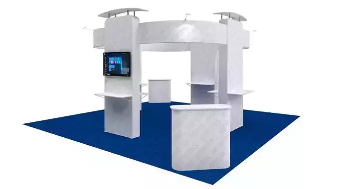 Exhibition booth 20x20ft 3DM019