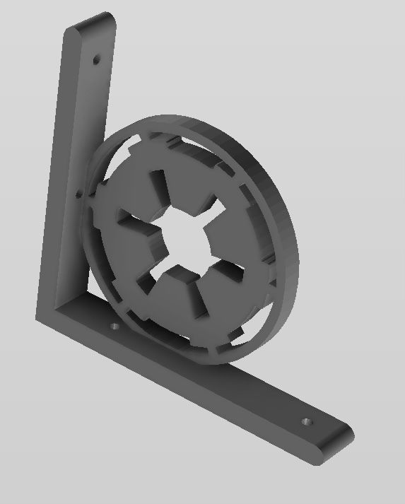 Star Wars theme Shelf bracket 3D print model_3