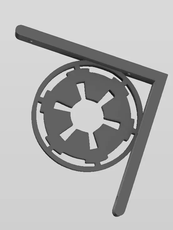 Star Wars theme Shelf bracket 3D print model_0