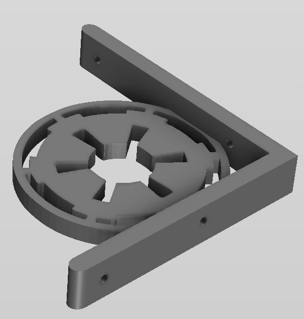 Star Wars theme Shelf bracket 3D print model_1