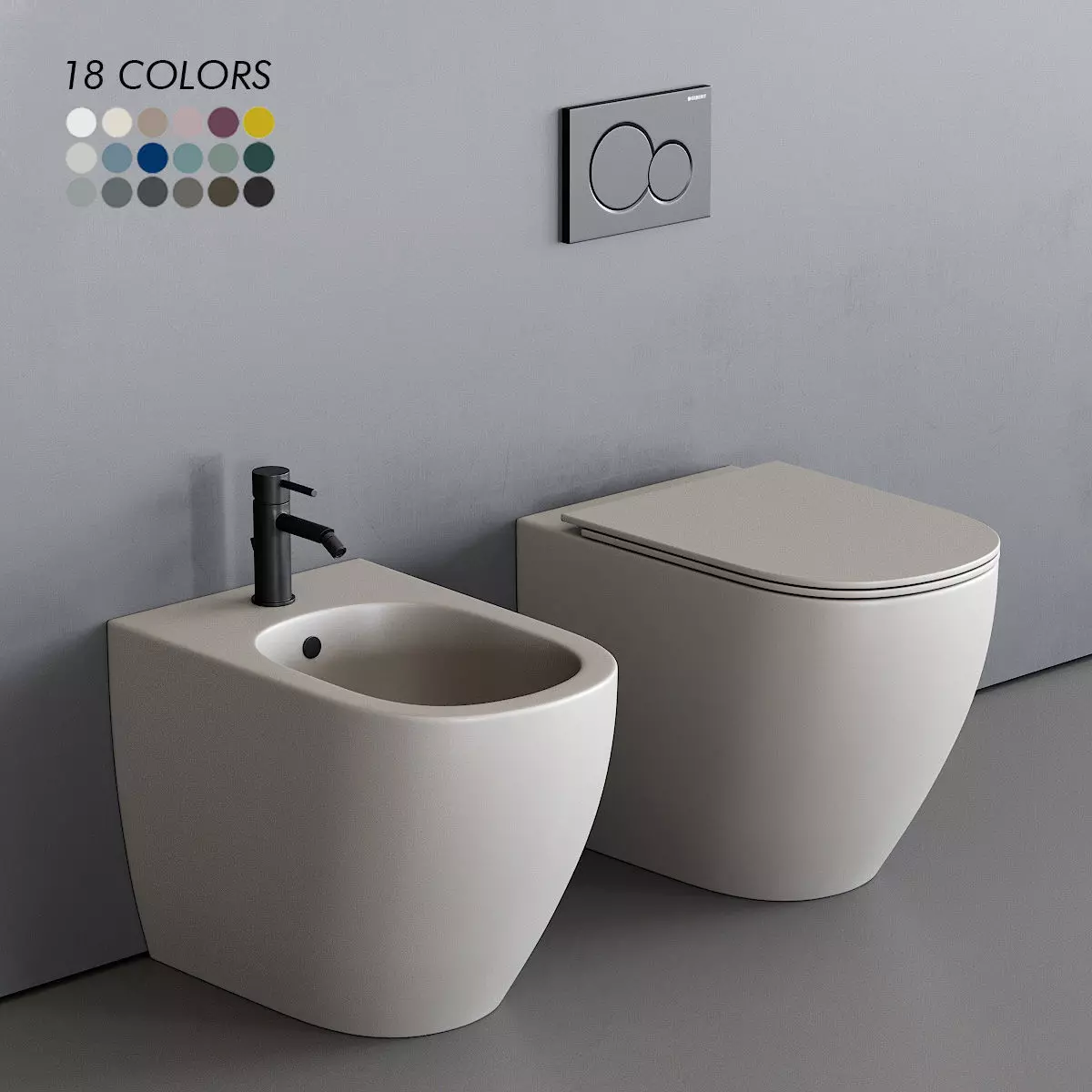 Nic Design Pin WC 3D model_0