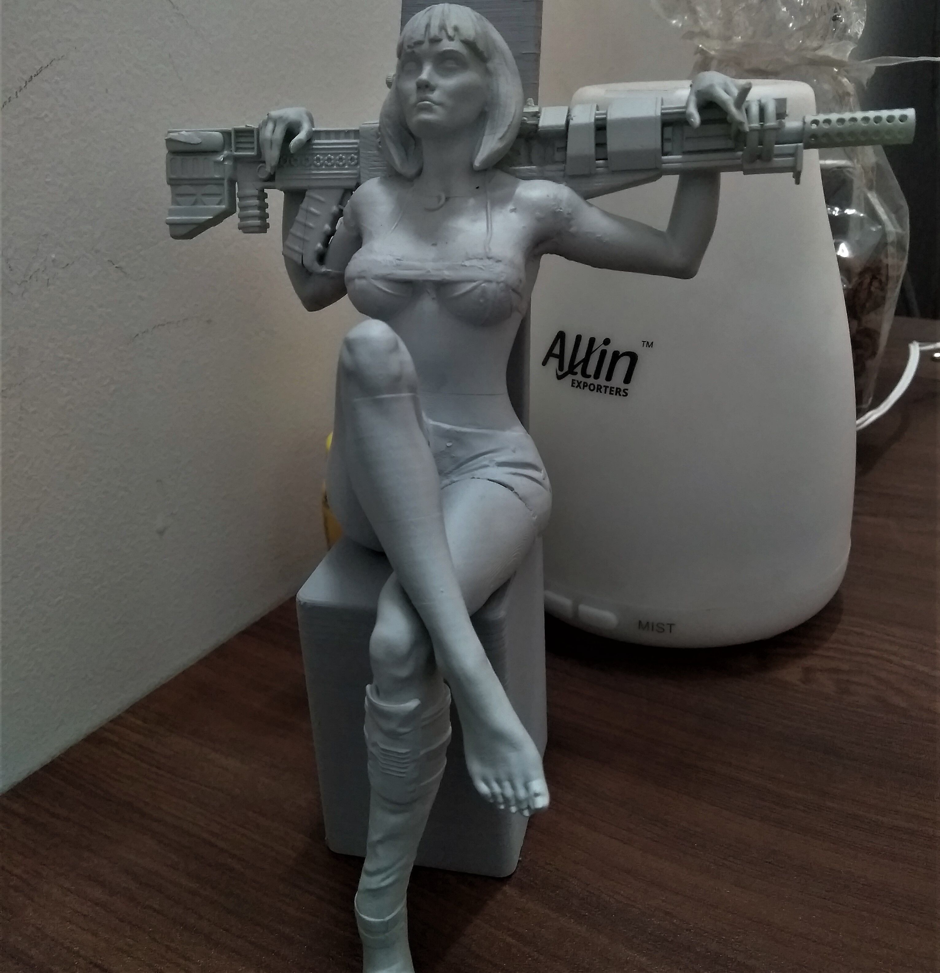 Resting GUN  3D print model_1