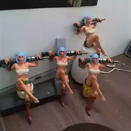 Resting GUN  3D print model