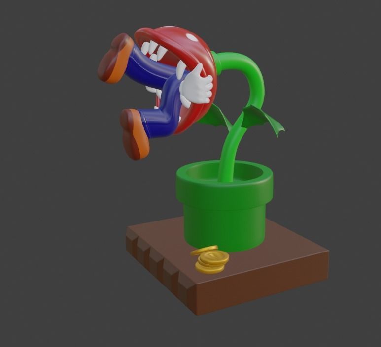 Super Mario 3d Print Model Game Over 3D print model_6