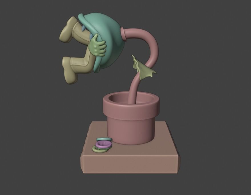 Super Mario 3d Print Model Game Over 3D print model_31