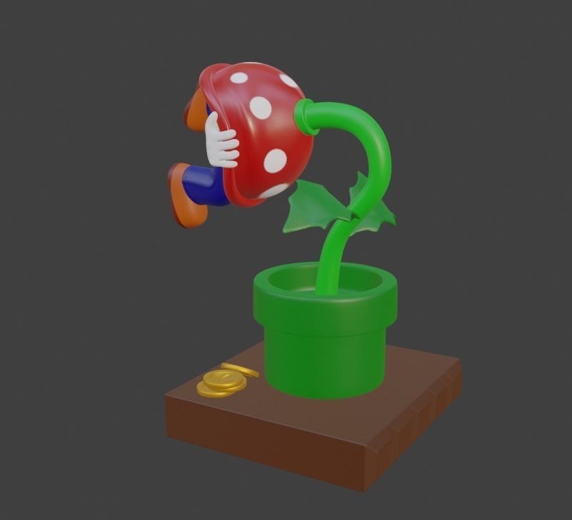 Super Mario 3d Print Model Game Over 3D print model_10