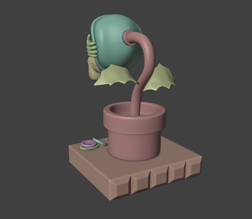 Super Mario 3d Print Model Game Over 3D print model_33