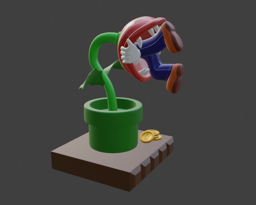 Super Mario 3d Print Model Game Over 3D print model_22