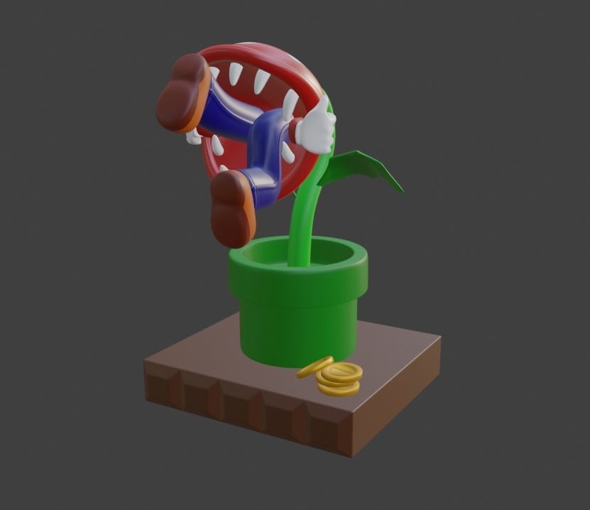 Super Mario 3d Print Model Game Over 3D print model_4