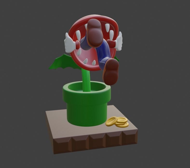 Super Mario 3d Print Model Game Over 3D print model_25